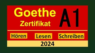 Start Deutsch A1 Hören Lesen und Schreiben modelltest 2024 mit Lösung am Ende  Vid  205 [upl. by Trumaine]