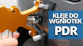 Test Kleju PDR wyciąganie wgnieceń  usuwanie kleju [upl. by Enrahs284]