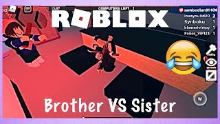 Playing With My Brother For The First Time 🤣  Roblox Flee The Facility [upl. by Enaamuj183]