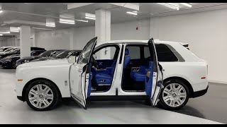 2020 RollsRoyce Cullinan Full Blue Interior  Walkaround in 4k [upl. by Brunk969]