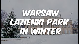 Warsaw Lazienki Park in Winter [upl. by Mountfort]