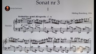 Hilding Rosenberg  Piano Sonata No 3 Op 20 1926 [upl. by Irtimed]