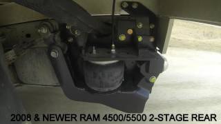 Kelderman Ram Chassis Cab 2Stage Rear Air Suspension Demo [upl. by Jobey]