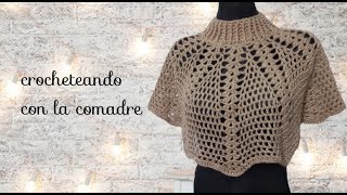 ⭐⭐⭐teje hermosa cápita elegante o ponchito a crochet fácil y rápido parte 1 [upl. by Siravrat]