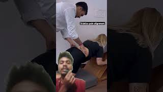 Sciatica pain treatment by dr harish grover trend feed ytshort feedshorts [upl. by Eneliak774]