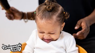 HOW TO STYLE A 1 YEAR OLDS HAIR WHO CAN BE TRICKY 👀 [upl. by Branscum405]