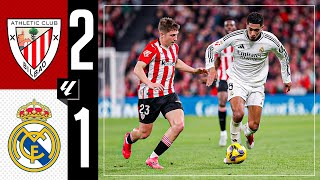 HIGHLIGHTS  Athletic 21 Real Madrid  LaLiga 202425 [upl. by Aiet436]