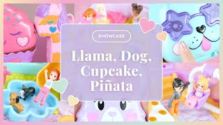 ✨SHOWCASE✨ Polly Pocket Camp Adventure Llama Sweet Cupcake Piñata Horse Doggy Birthday Bash [upl. by Gatian50]