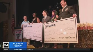 Several MiamiDade high school seniors going to college for free thanks to Kiwanis scholarship [upl. by Rawdin]