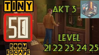 50 Tiny Room Escape Akt 3 Level 21 22 23 24 25 Walkthrough [upl. by Lovash]