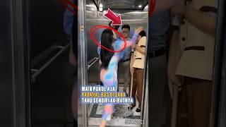 Kekacauan di Dalam Lift Siapa Wanita Galak Ini Sebenarnya arogan viralvideos shortvideos [upl. by Nanaek]