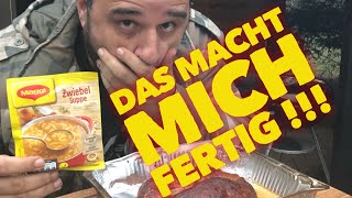 Irre  MAGGI HACKBRATEN ganz billig vom SMOKER  verrücktes ZUSCHAUERREZEPT  Klaus grillt [upl. by Lerim]