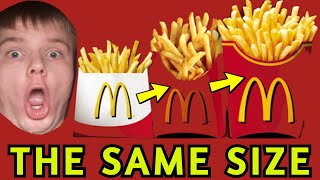 McDonalds Fries are ALL the SAME SIZE  EXPOSED [upl. by Ross]