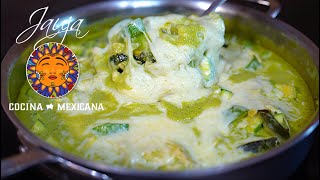 Calabacitas con Rajas y Pollo en Crema de Poblano [upl. by Eyeleen]