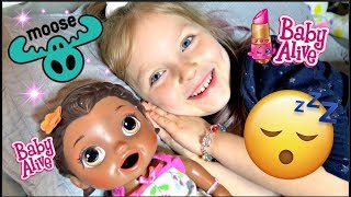 BABY ALIVE gets a SURPRISE from MOOSE TOYS The Lilly and Mommy Show The TOYTASTIC Sisters SKIT [upl. by Annait757]