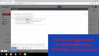 How to Configure Gmail to Send Emails using Third Party Accounts [upl. by Blackman499]