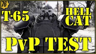 Fallout 76  Hellcat vs T65 Ballistic Damage Protection in PvP Armor Field Testing 5 [upl. by Aihsenet670]