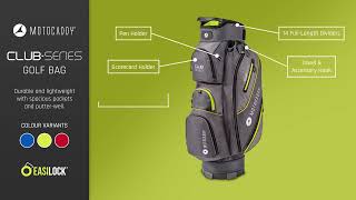 2022 Motocaddy Club Series Bag Features [upl. by Korry]