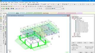 STAAD Modelling Exercise Tutorial 7  Adding Loads to Model [upl. by Valdas]