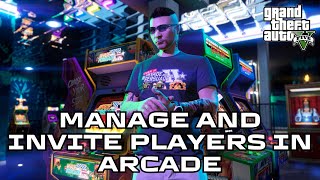 How to Manage and Invite Players in Arcade in GTA V Game 2024 [upl. by Yclek]