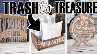 THRIFT STORE MAKEOVER ★ TRASH TO TREASURE UPCYCLE [upl. by Lerud]