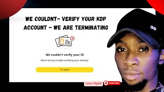 We couldnt Verify Your KDP account  ID Verification Solution [upl. by Rosemaria]