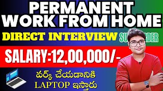 Salary 12Lakhper Annum 🔥 Work From Home Jobs 2023Online Jobs At Home  Online Work  VtheTechee [upl. by Callida]