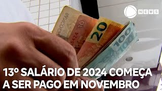 13º salário de 2024 começa a ser pago em novembro [upl. by Hanikas]