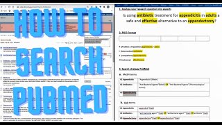 How to search PubMed in a systematic way [upl. by Airrotal]