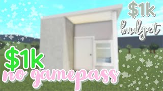 building a 1k bloxburg house NO GAMEPASS [upl. by Haseefan]