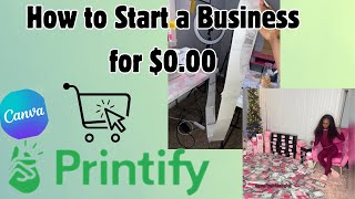 How To Start a Print On Demand Business with NO Money  Printify Tutorial For Beginners 2024 [upl. by Nileuqcaj]