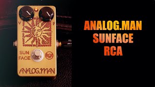 ファズフェイス系ANALOGMAN SUNFACE RCA FUZZ PEDAL【初めてのファズにも最後のファズにもオススメ】 [upl. by Malim891]