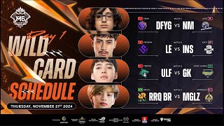 RESTREAM M6 Wild Card Group Stage  DAY 1 [upl. by Annehsat]