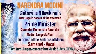 NARENDRA MODINI  New Raga in Honour of the PM  For Rural Empowerment thru Music amp Arts  Ravikiran [upl. by Rednav]