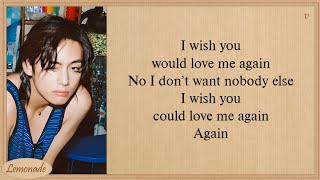 V Love Me Again Easy Lyrics [upl. by Stichter]