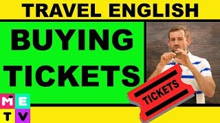 English for Travel  How to Buy Tickets [upl. by Aleka]