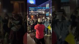 Protesters prompt Kyle Rittenhouse to leave university event early Shorts [upl. by Illona]