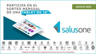 Sorteo Tablet AGOSTO 2024  Alumnosas Cursos SalusOne [upl. by Mcgaw523]