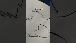 Trust the process garou anime garouonepunchman animeart easyartshortsdrawing [upl. by Archangel]