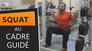 Squat au cadre guidé  solution pour morphologie longiligne smith machine squat longs femurs [upl. by Nnaxor524]