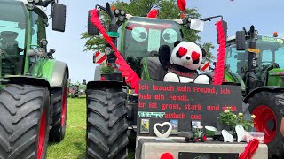 5 Internationales FENDT TraktorTreffen Niederwil Schweiz 04082024 Originelle dekorierte FENDT [upl. by Nnaarual]