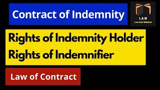 Contract of Indemnity  Rights of Indemnity Holder amp Indemnifier  Engr Advocate Ayaz Noor [upl. by Japha]