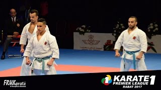 FRMKTV  MALE Team KATA of Morocco Karate1 Premier League Rabat 2017 [upl. by Divaj]