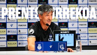 RUEDA DE PRENSA  Imanol Alguacil  quotSer más solventesquot  RCD Mallorca  Real Sociedad [upl. by Idieh]