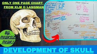 Development of Skull Cranium  Neurocranium amp Viscerocranium  From KLM amp Langman [upl. by Sofko]