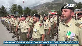 SORA AVVICENDAMENTO AL COMANDO DEL 41 RGT IMINT CORDENONS [upl. by Disario]