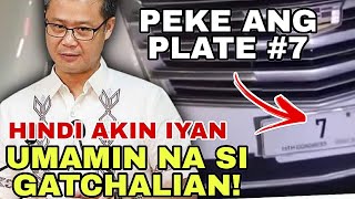 NABUKING NA SEN SHERWIN GATCHALIAN UMAMIN NA SA PUTING SUV PEKE PALA ANG PLAKA AYON SA LTO [upl. by Weidar]