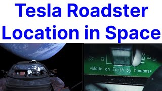 Tesla Roadster Location in Space Live Tracker [upl. by Silverstein]