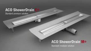 The new ACO ShowerDrain Channels  Overview and Installation [upl. by Urbanna882]