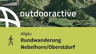 Wanderung im Allgäu Rundwanderung NebelhornOberstdorf [upl. by Nnanerak]